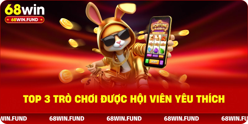 Top 3 trò chơi được hội viên yêu thích